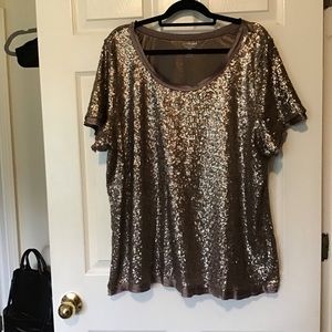 Sequins Golden Brown, Lane Bryant